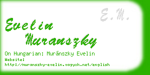 evelin muranszky business card